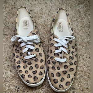 Womens Keds leopard tennis shoes
